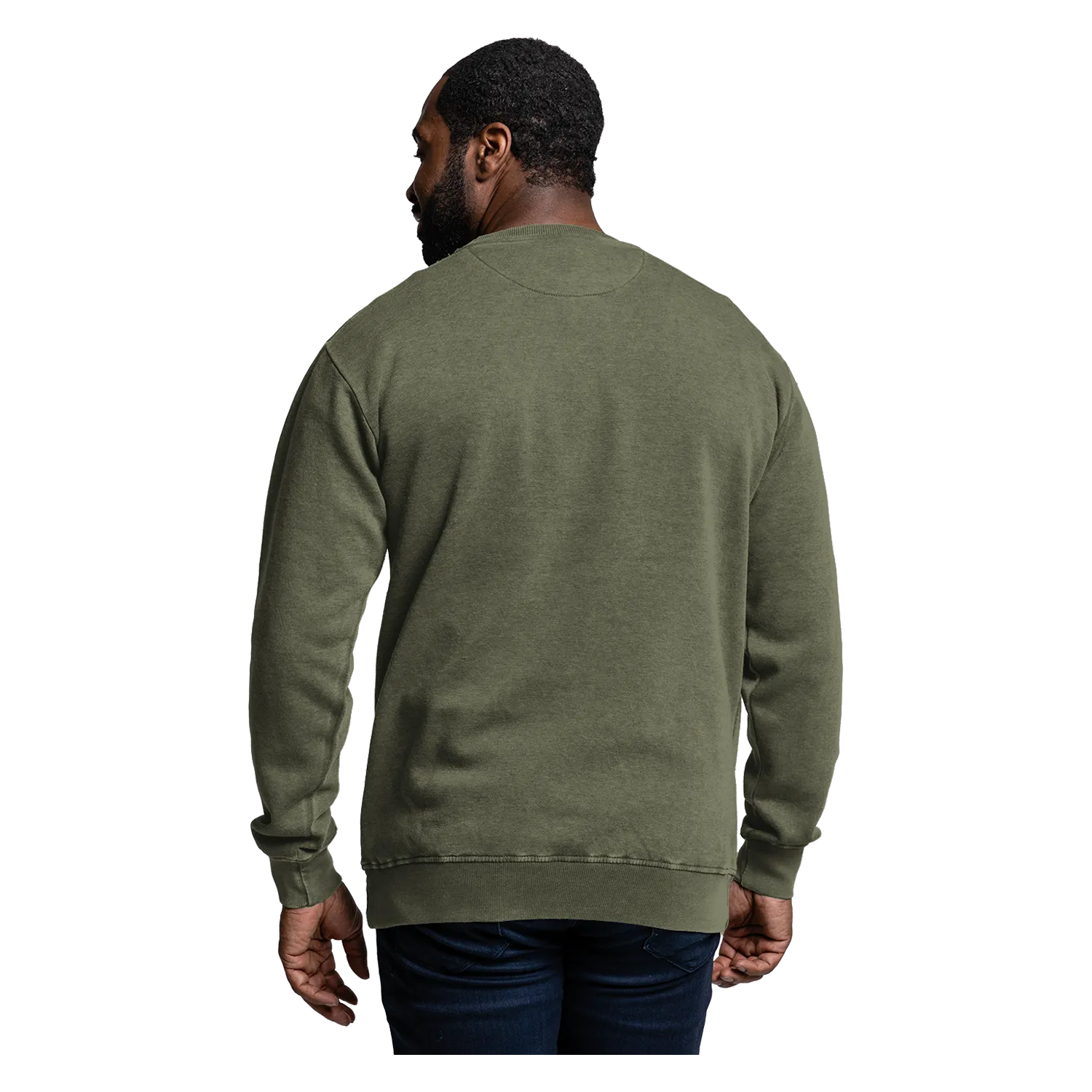 30032 Weathered Fleece Crew