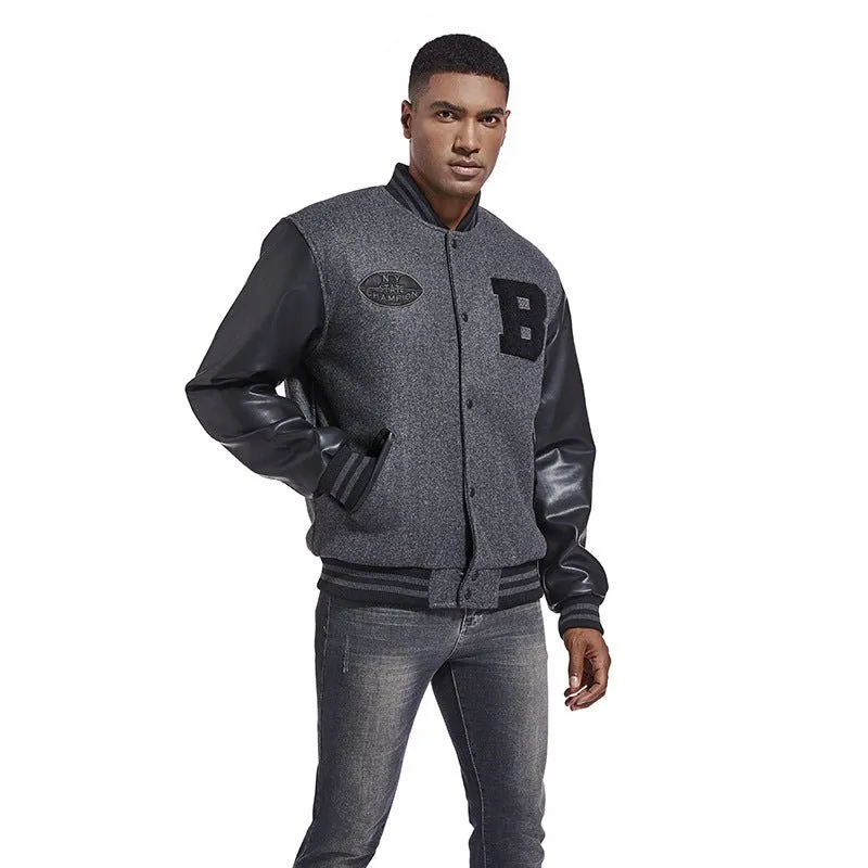 American Baseball Jacket Casual Stitching