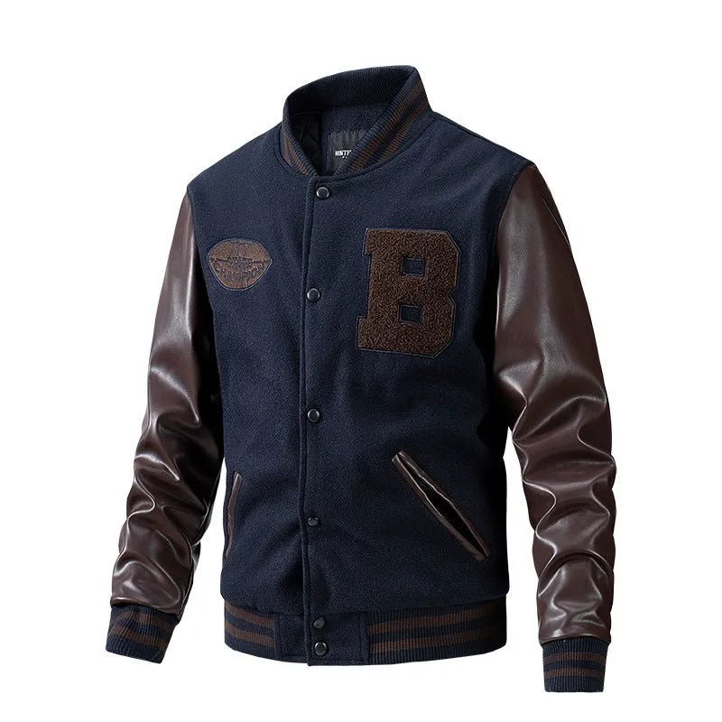 American Baseball Jacket Casual Stitching