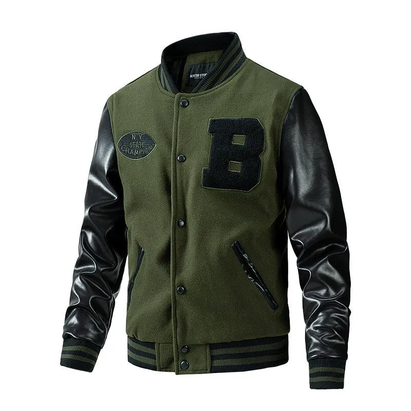 American Baseball Jacket Casual Stitching
