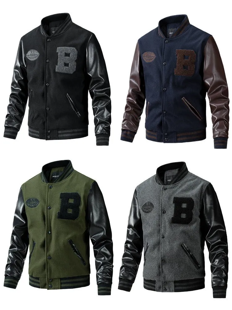 American Baseball Jacket Casual Stitching