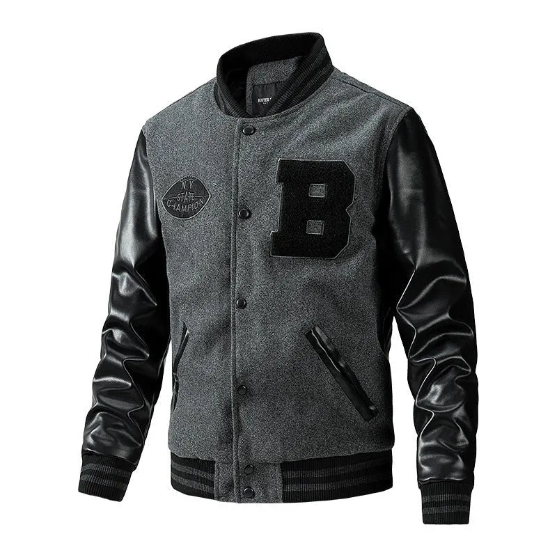 American Baseball Jacket Casual Stitching