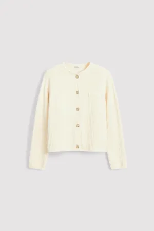 Ancien | Women's Old Money Knitted Woolen Button Cardigan