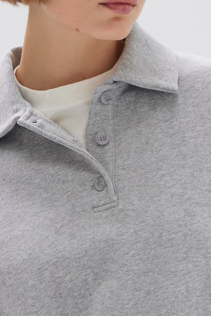 Assembly Label - Odille Jersey Polo - Grey Marle