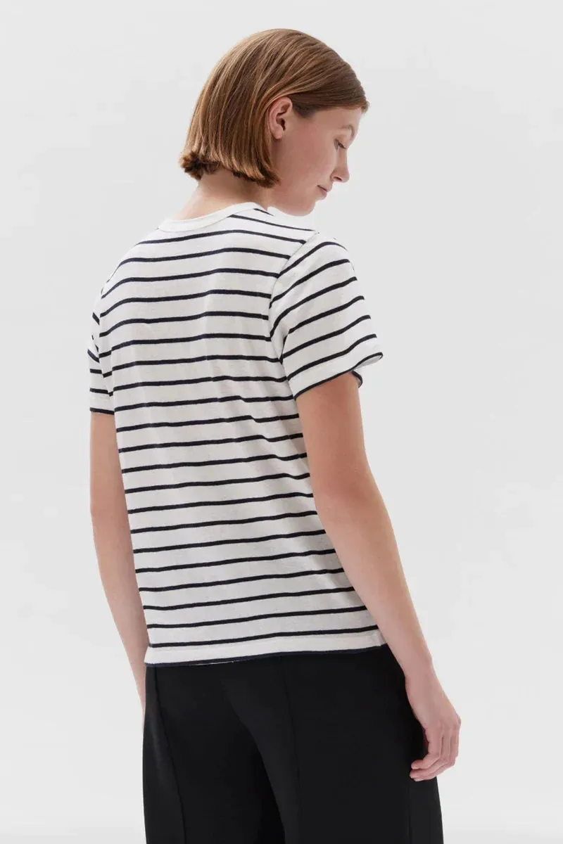 Assembly Label - Rhode Short Sleeve Tee - White/True Navy