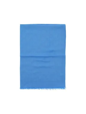 Azur Gancini Wool Silk Scarf