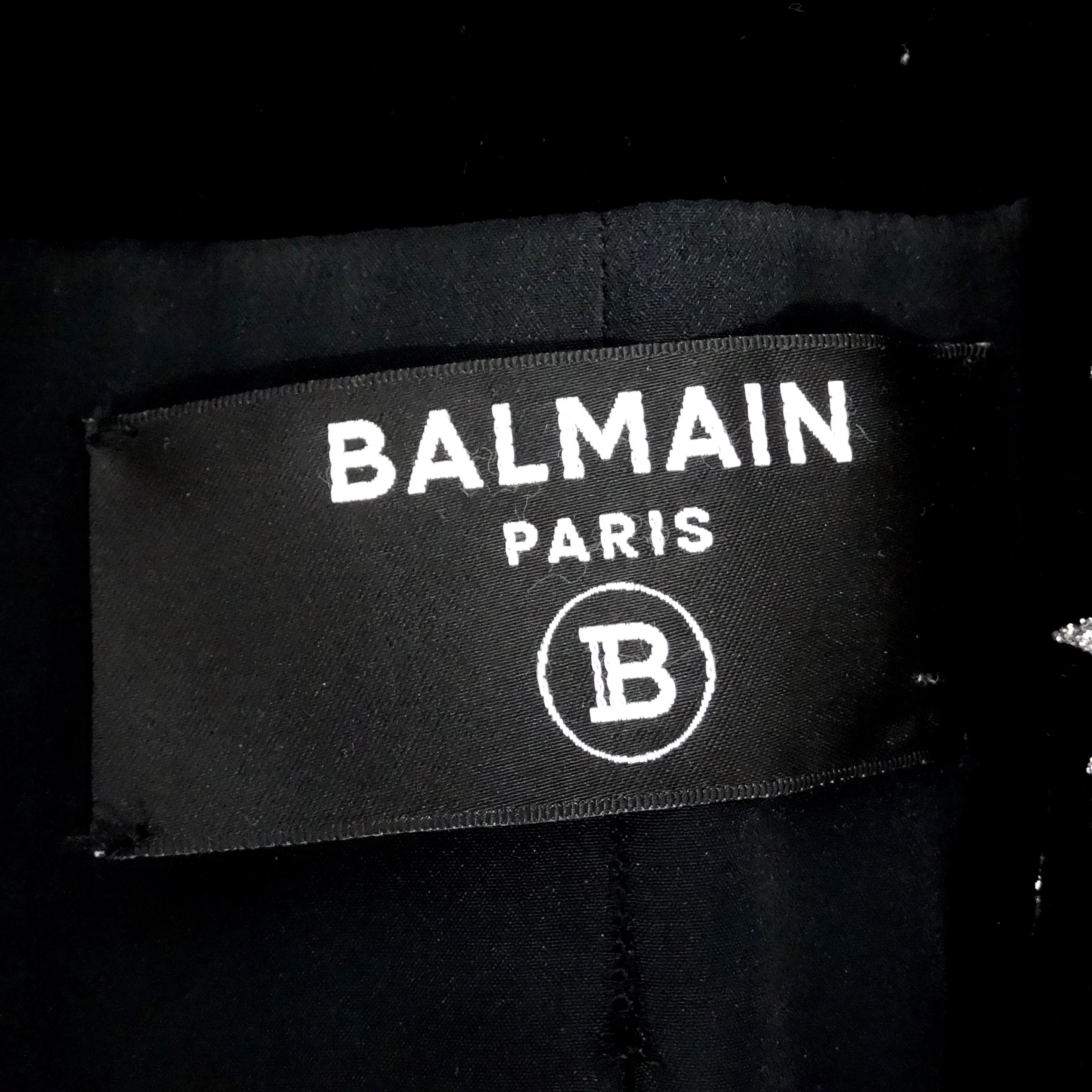 Balmain Pre Fall 2021 Wide Shoulder Star Print Blazer
