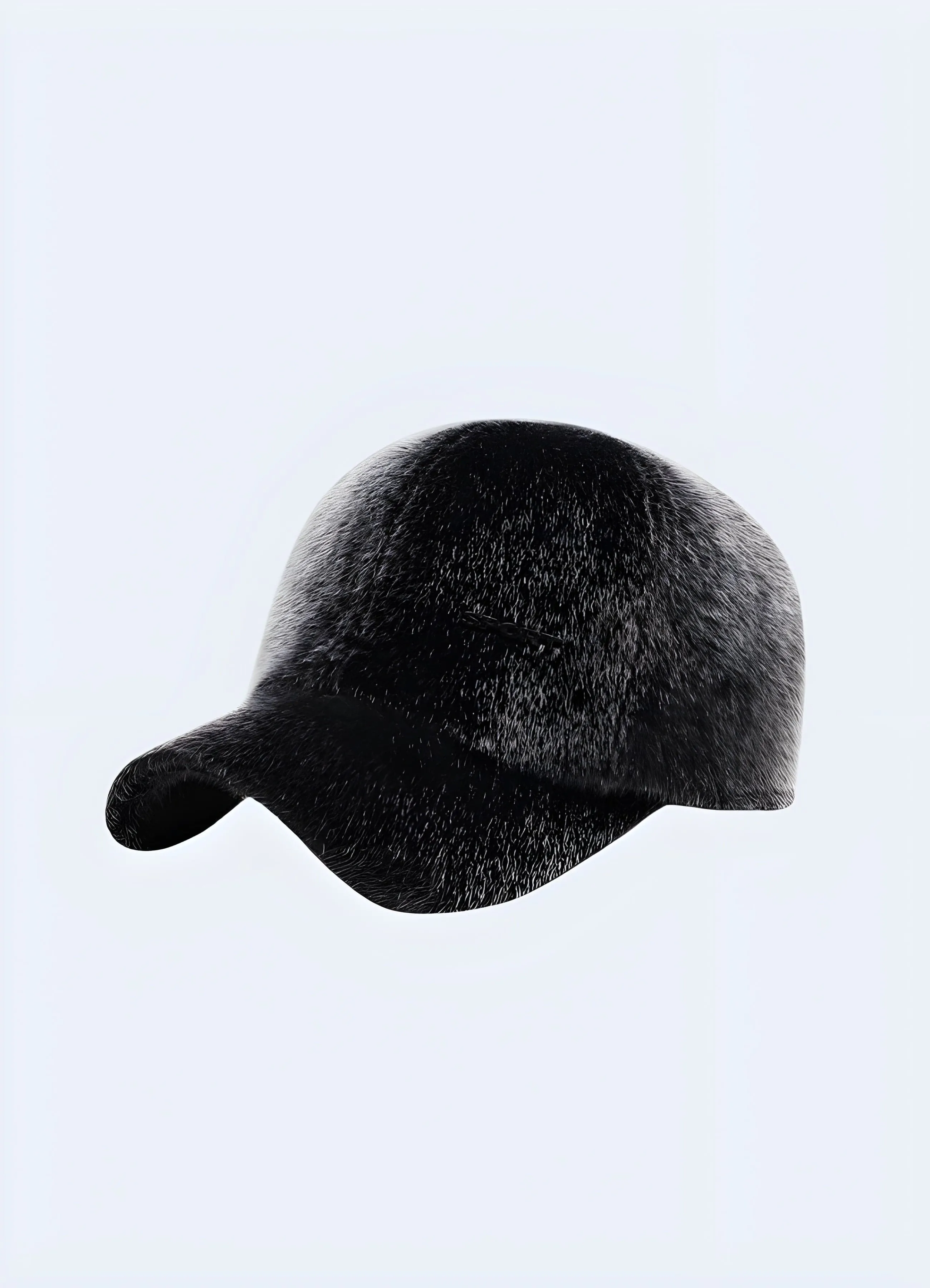 Black Street Fur Cap Mens