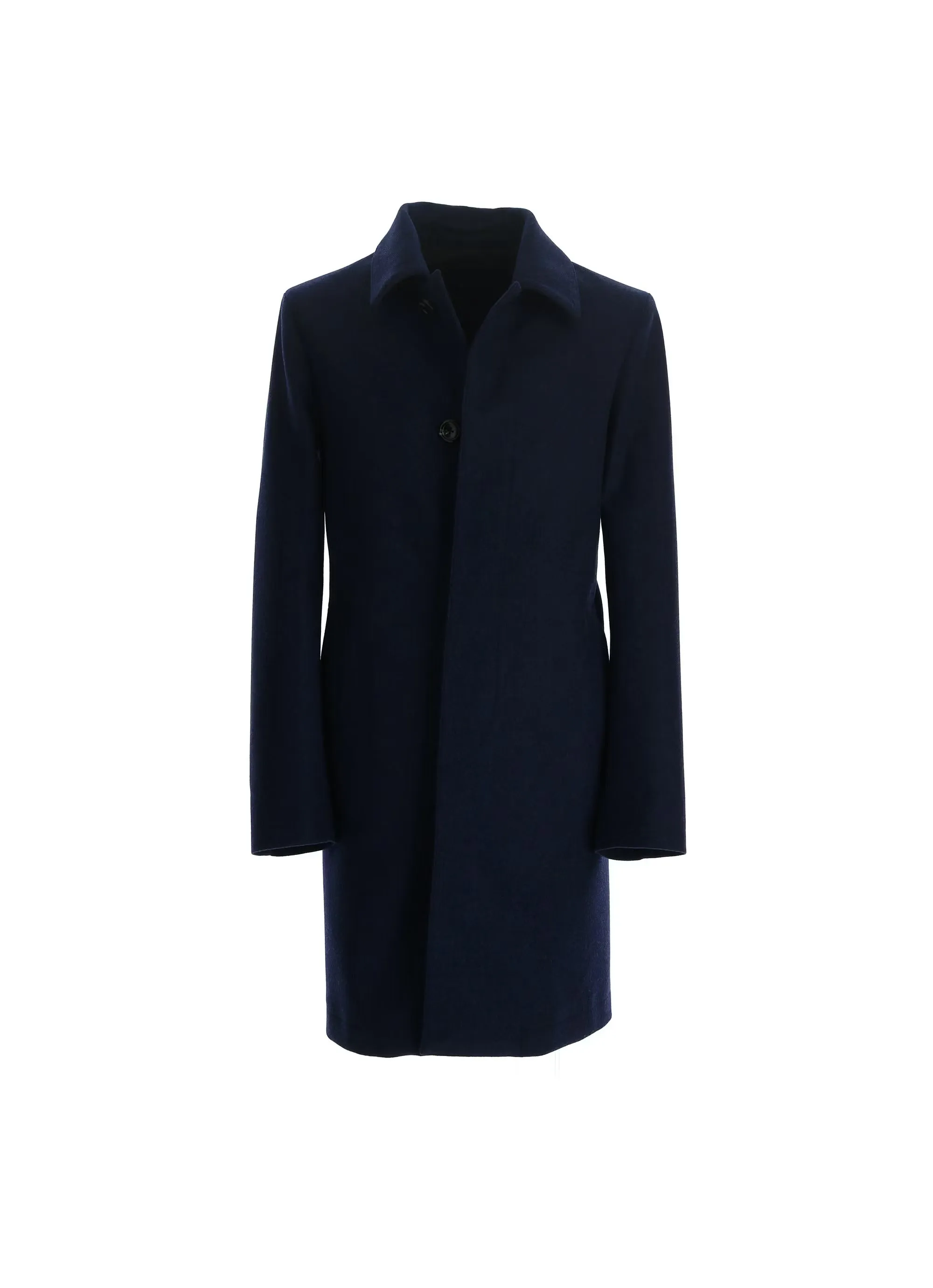 Blue Storm System Loro Piana Wool Waterproof Overcoat - Luigi Bianchi Mantova