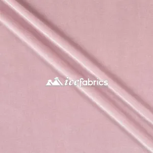 Blush Poly Spandex 4 Way Stretch Velvet Fabric/ super Soft