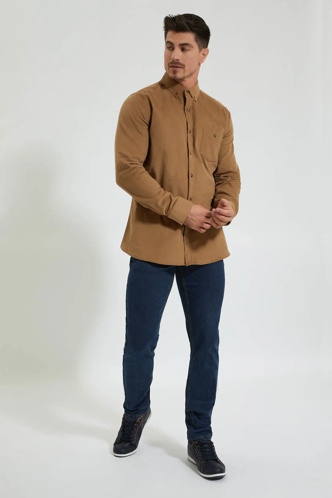 Brown Corduroy Shirt