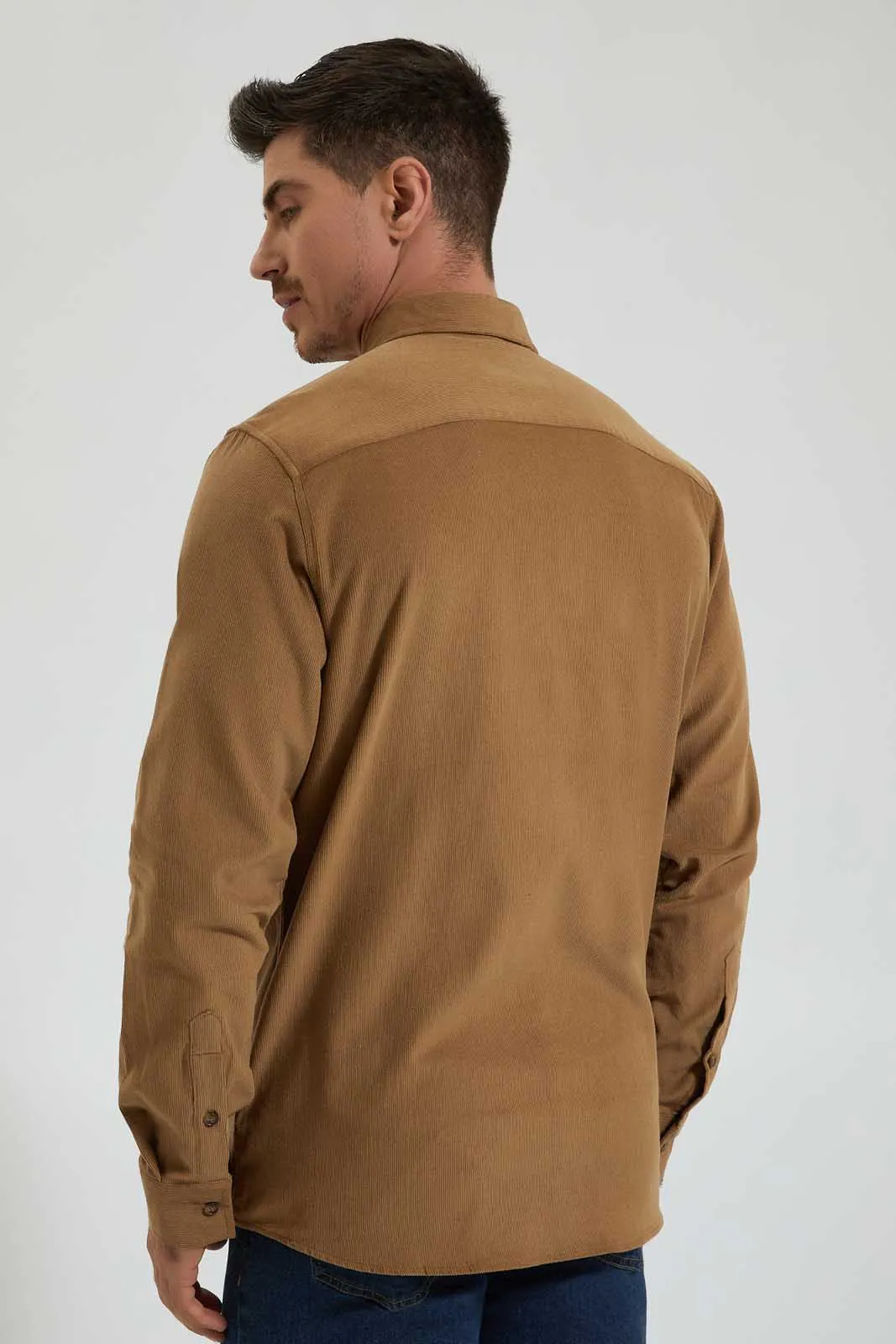 Brown Corduroy Shirt