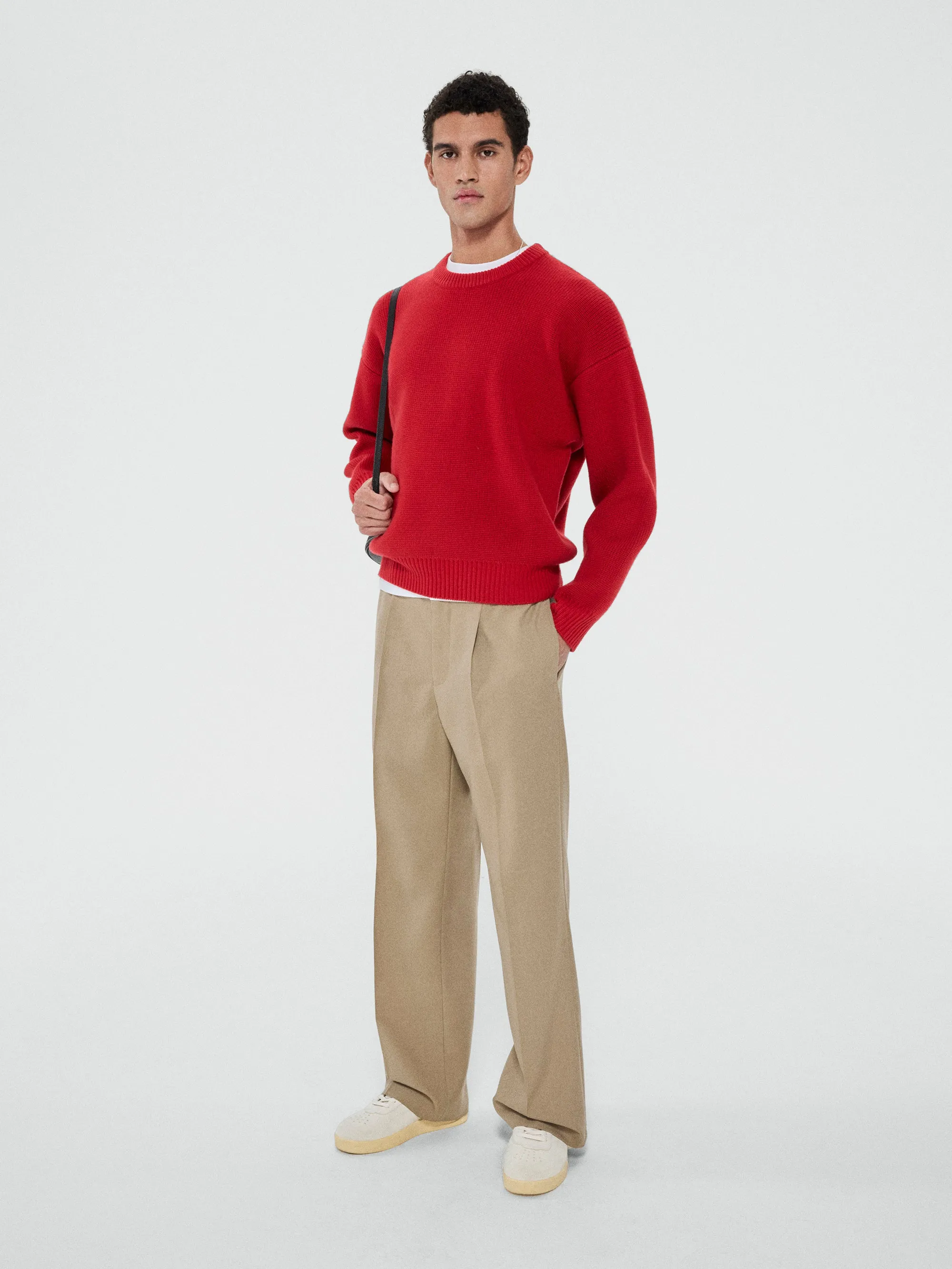 Chunky Sweater -- Spring Red