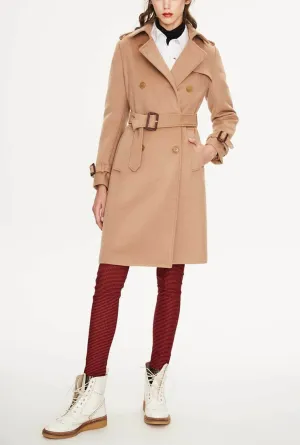 Classic Double-breasted Woolen Long Coat