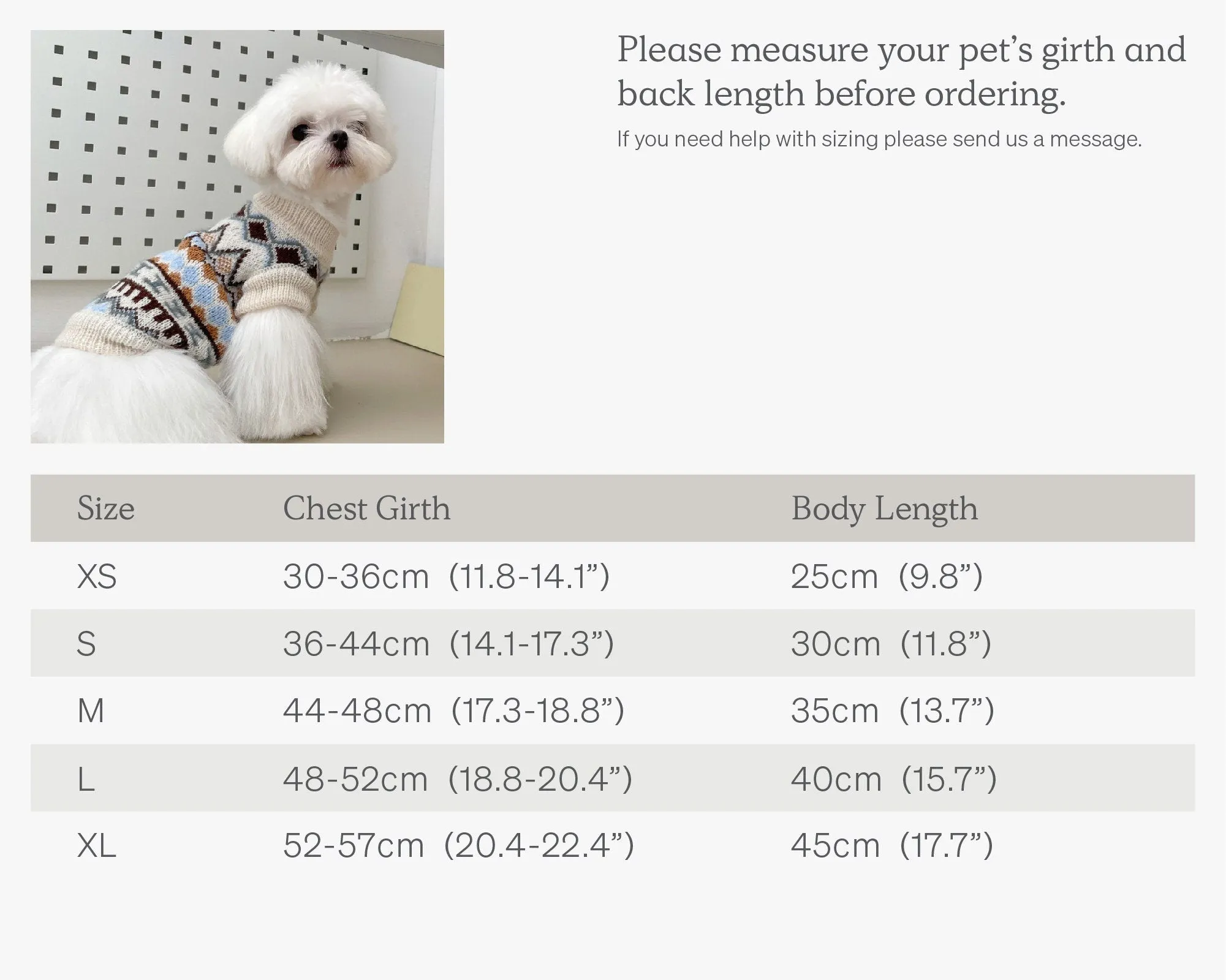 Classic Knitted Pet Sweaters