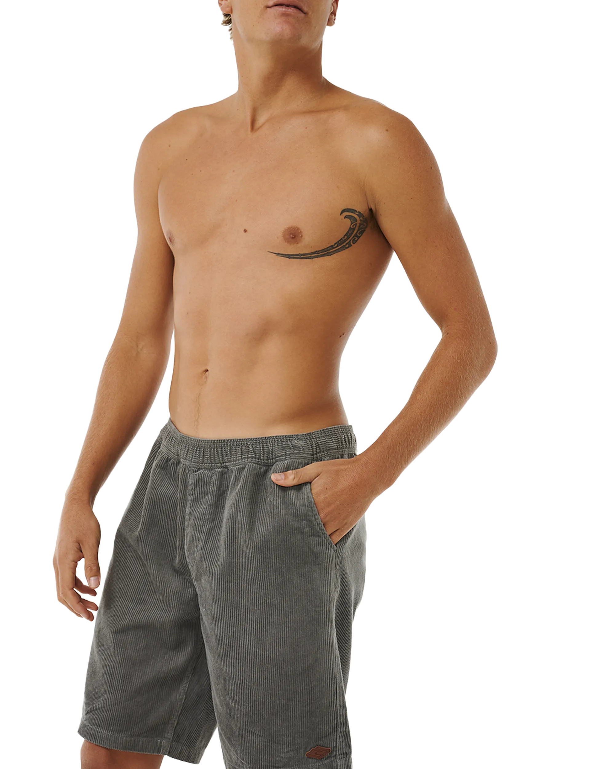 Classic Surf Corduroy Walkshorts in Charcoal Grey