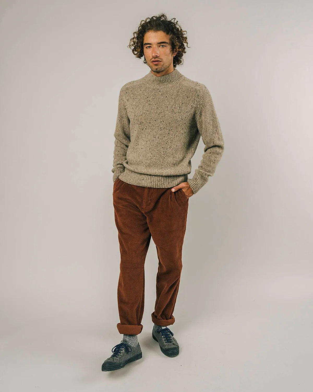 CORDUROY PLEATED CHINO