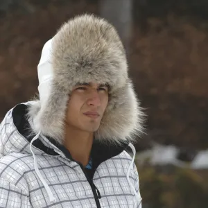 Coyote Aviator with White Leather