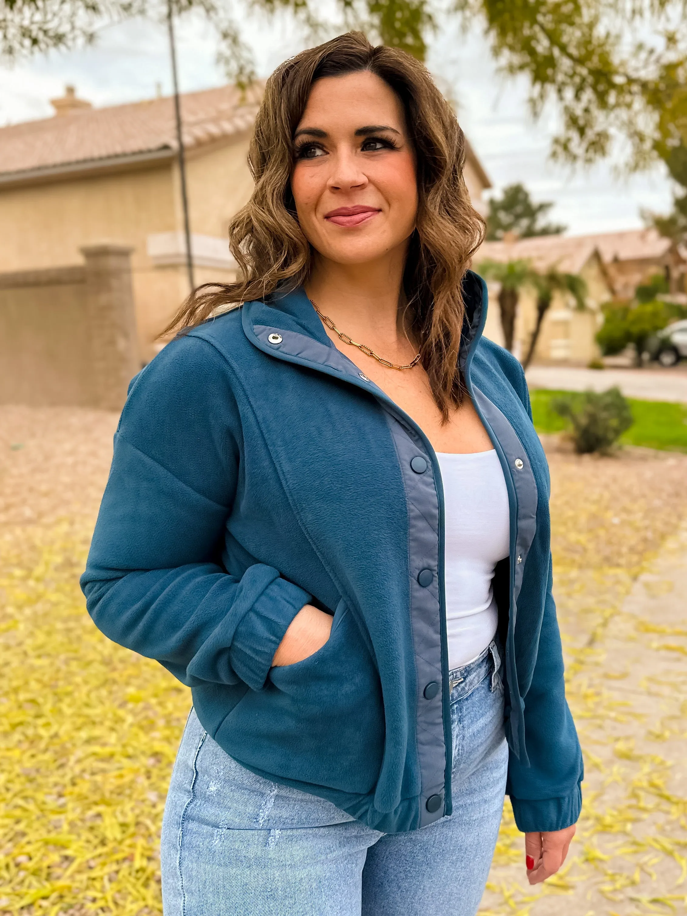 Cozy Fleece Bomber Jacket