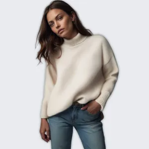 Elegant Women's Turtleneck Sweater - Versatile & Comfortable Style