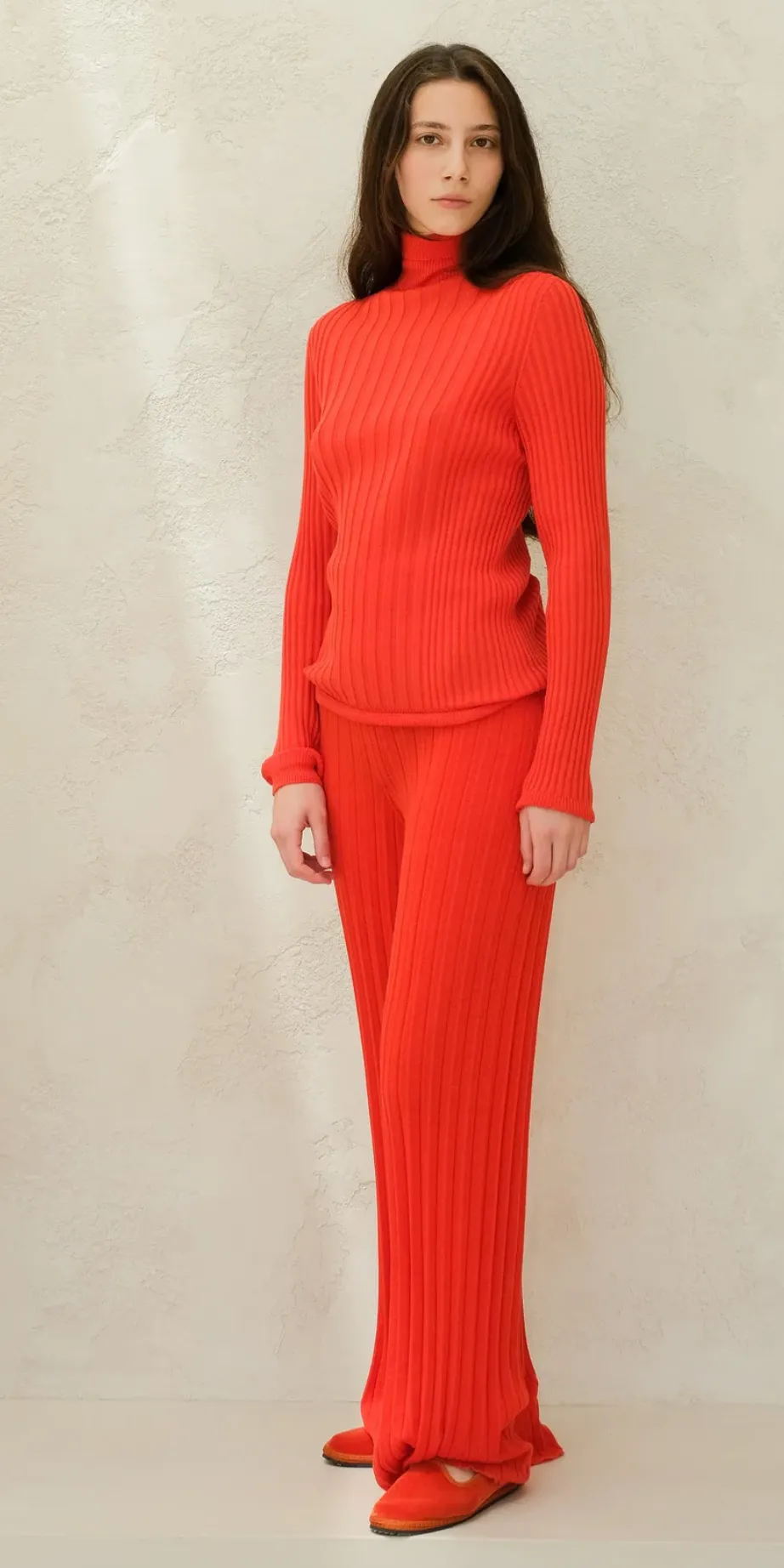 Extra Fine Merino Wool Plissè Pants