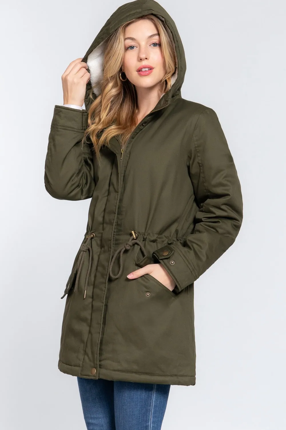 Fleece Lined Utility Jacket