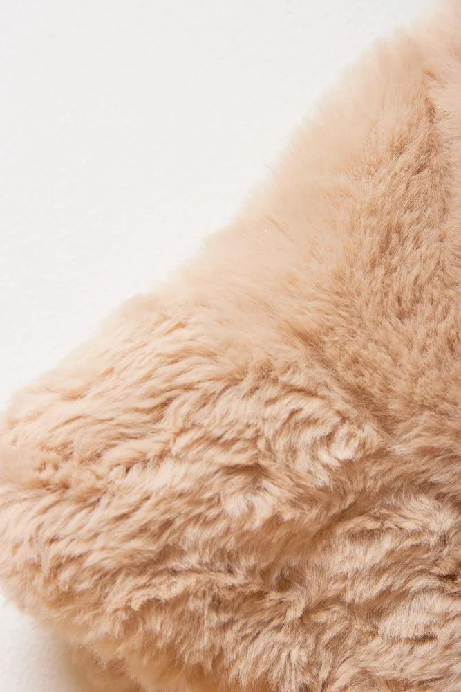 Fur Bucket Hat Natural