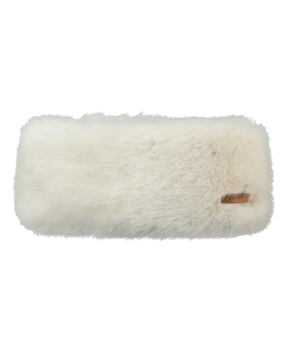 Fur Headband in White