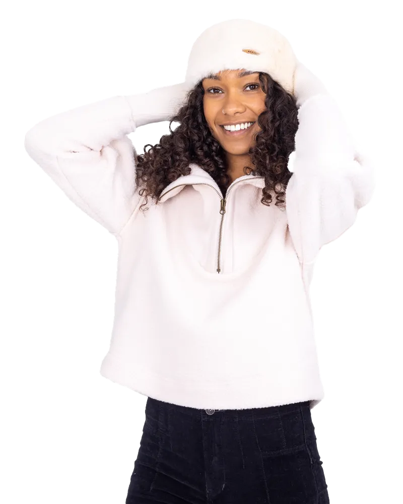 Fur Headband in White