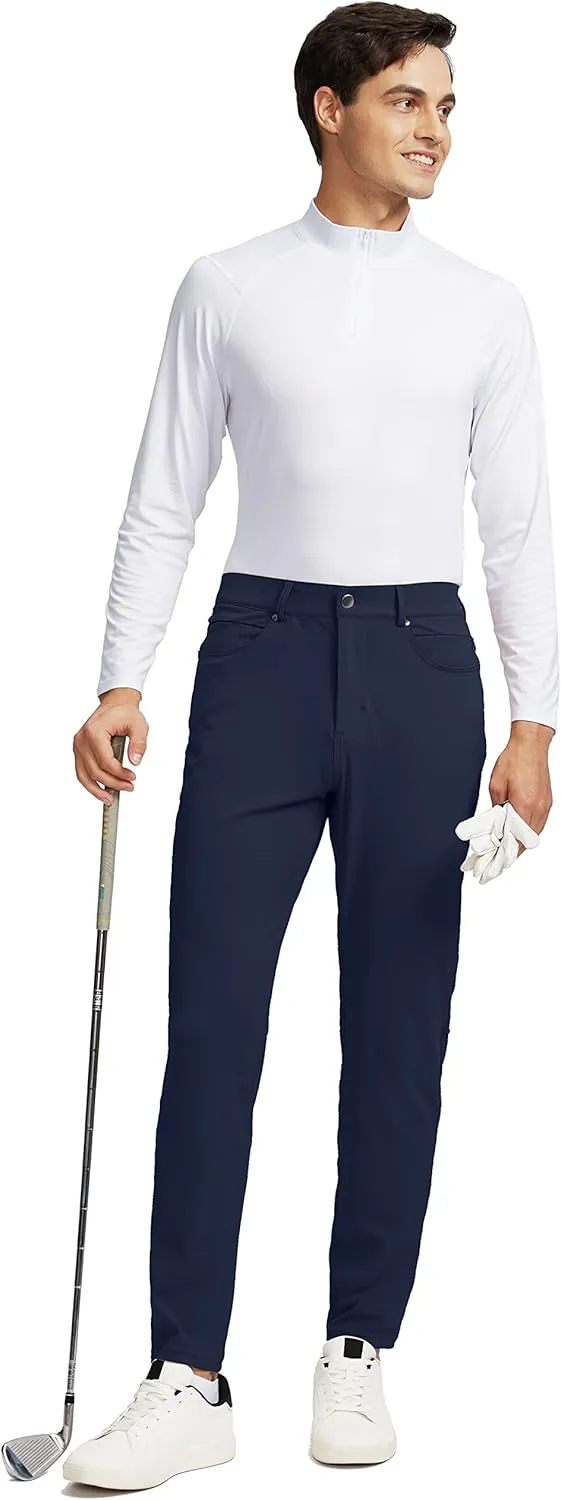 G Gradual Men's Stretch Golf Pants with 6 Pockets Slim Fit Dress Pants for Men Travel Casual Work