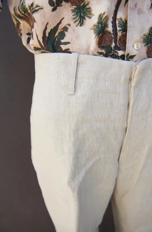 Heavy Linen Borough Pants - Oatmeal - 36