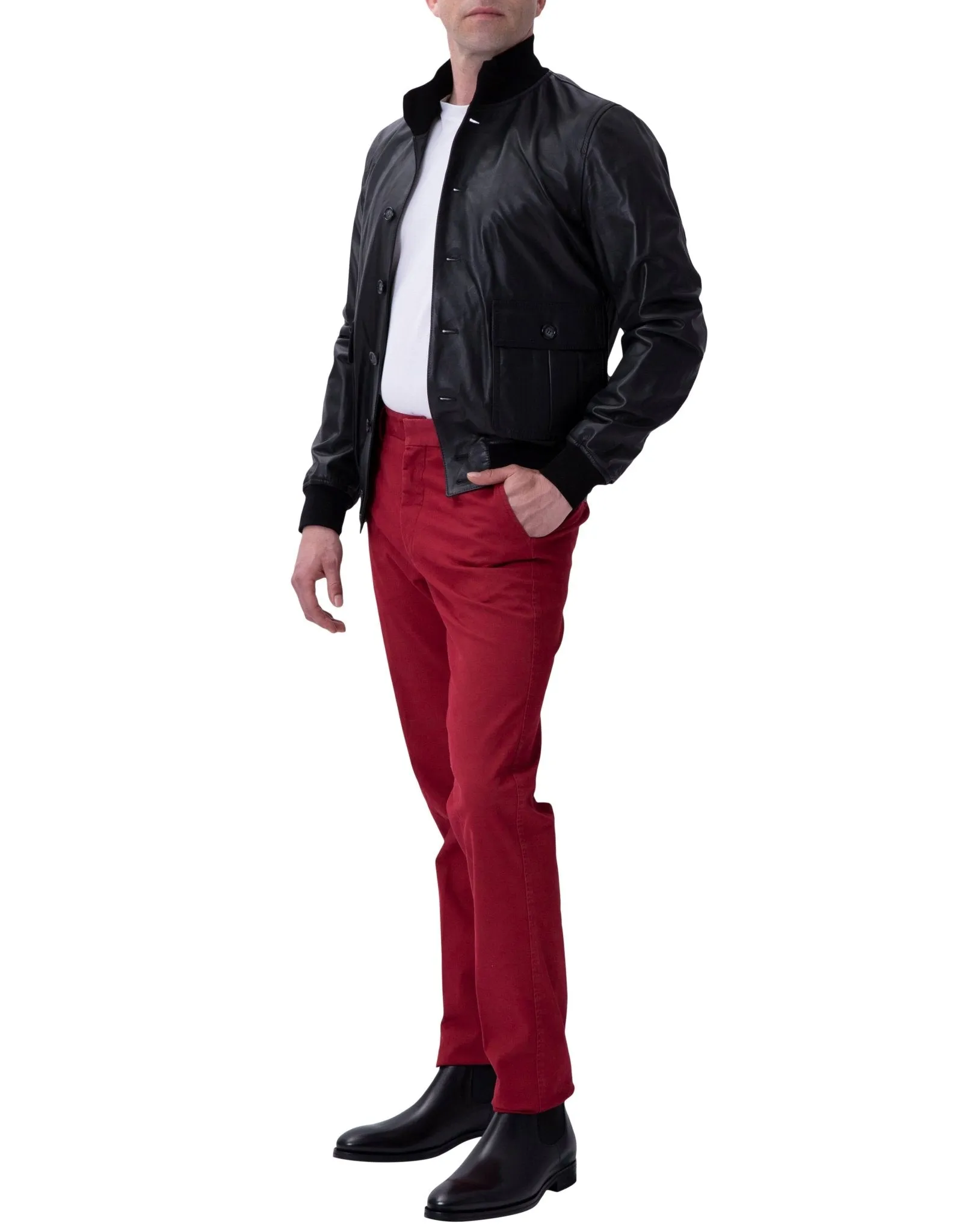 Henry Sartorial x Valstar Iconic Leather Jacket Black