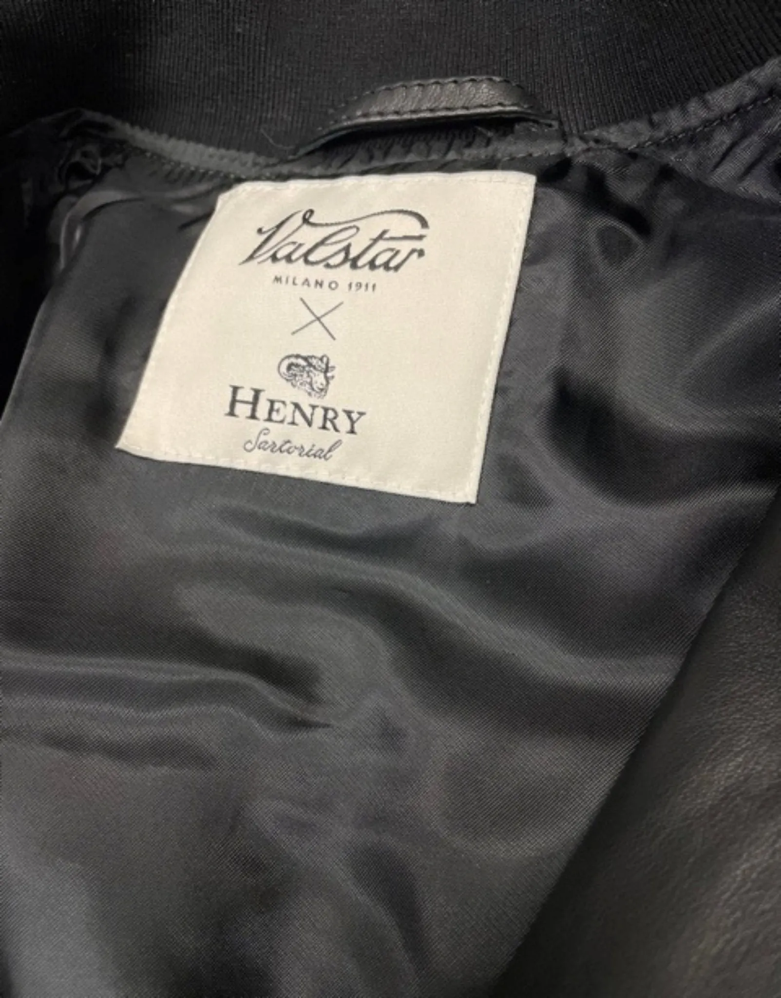 Henry Sartorial x Valstar Iconic Leather Jacket Black