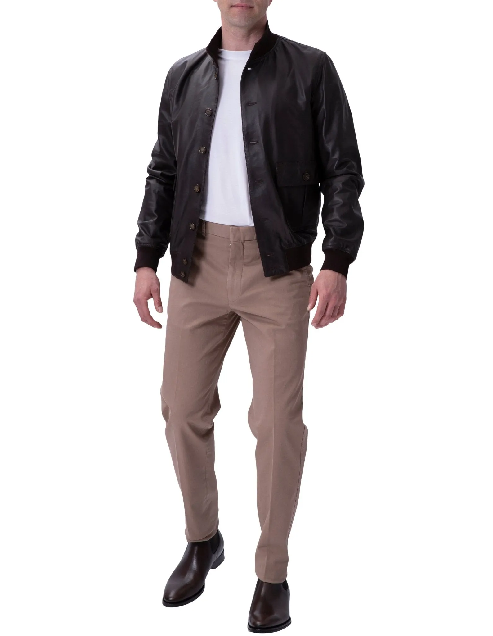 Henry Sartorial x Valstar Iconic Leather Jacket Caffe