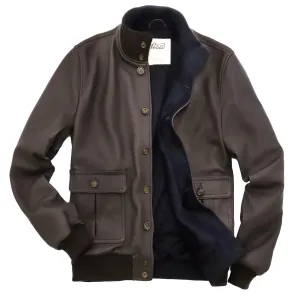 Henry Sartorial x Valstar Iconic Leather Jacket Caffe