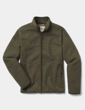 Highland Fleece Full Zip in Dusty Olive