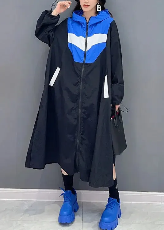 Hooded Pockets Long Coat Fall