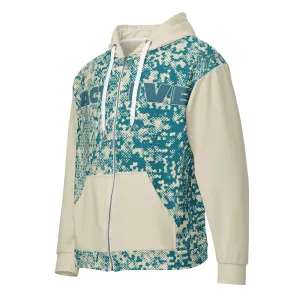 Humble Sportswear™ Men's Green Active Zip Hoodie