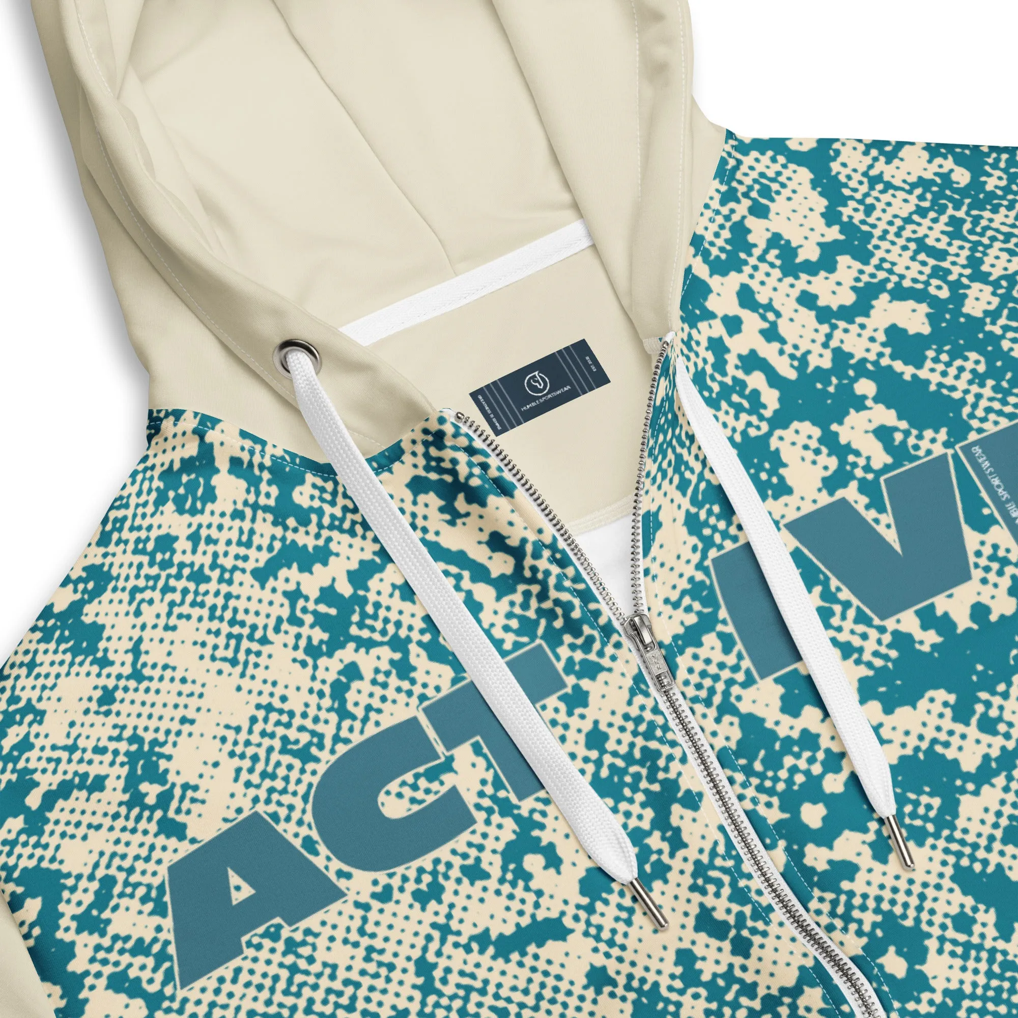 Humble Sportswear™ Men's Green Active Zip Hoodie