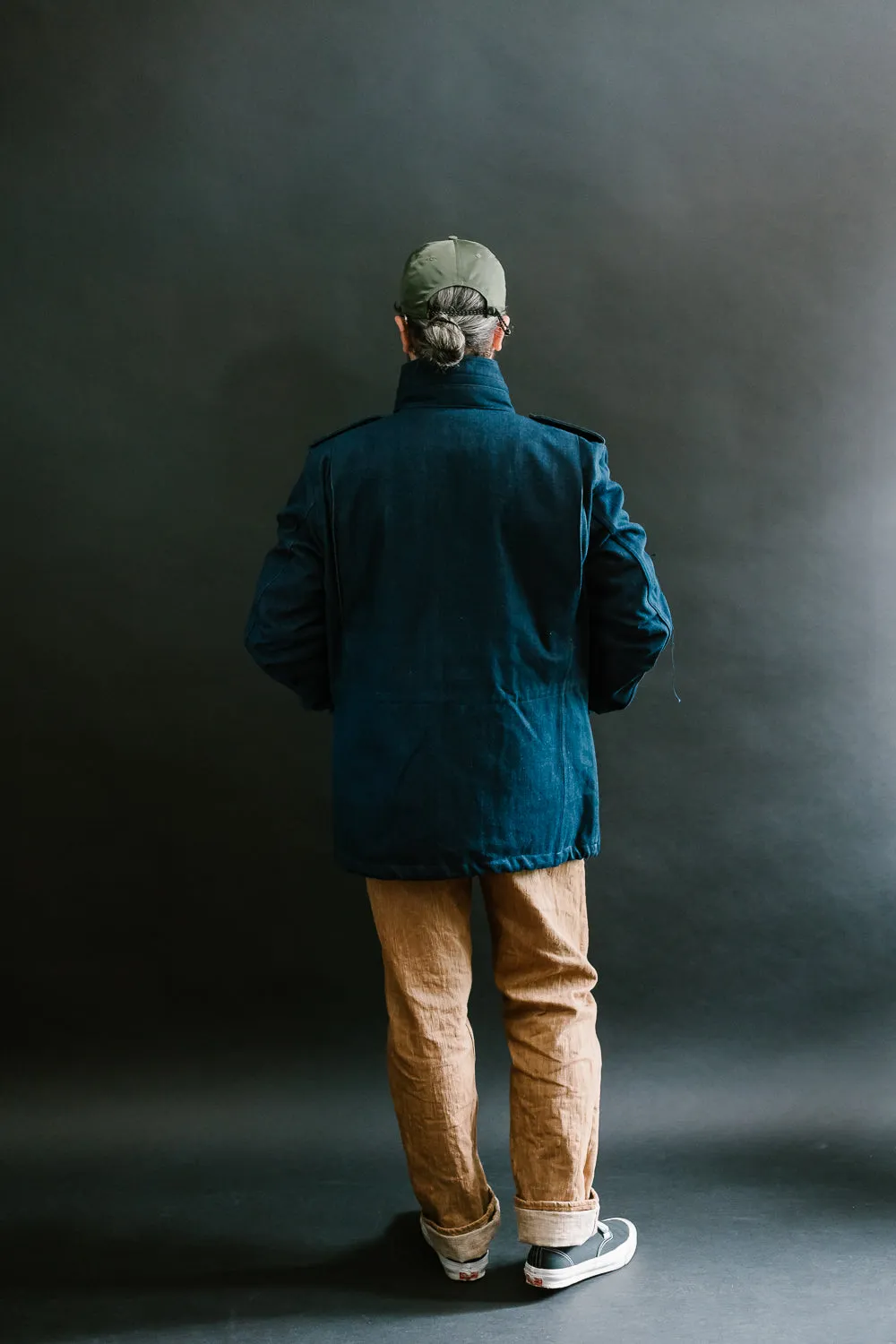 IHM-42-IND - 16oz Selvedge Denim M65 Field Jacket - Natural Indigo