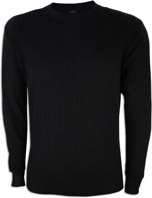 JLGUSA Men Heavy Weight Plain Thermal Long Sleeve Waffle Shirts Solid Colors