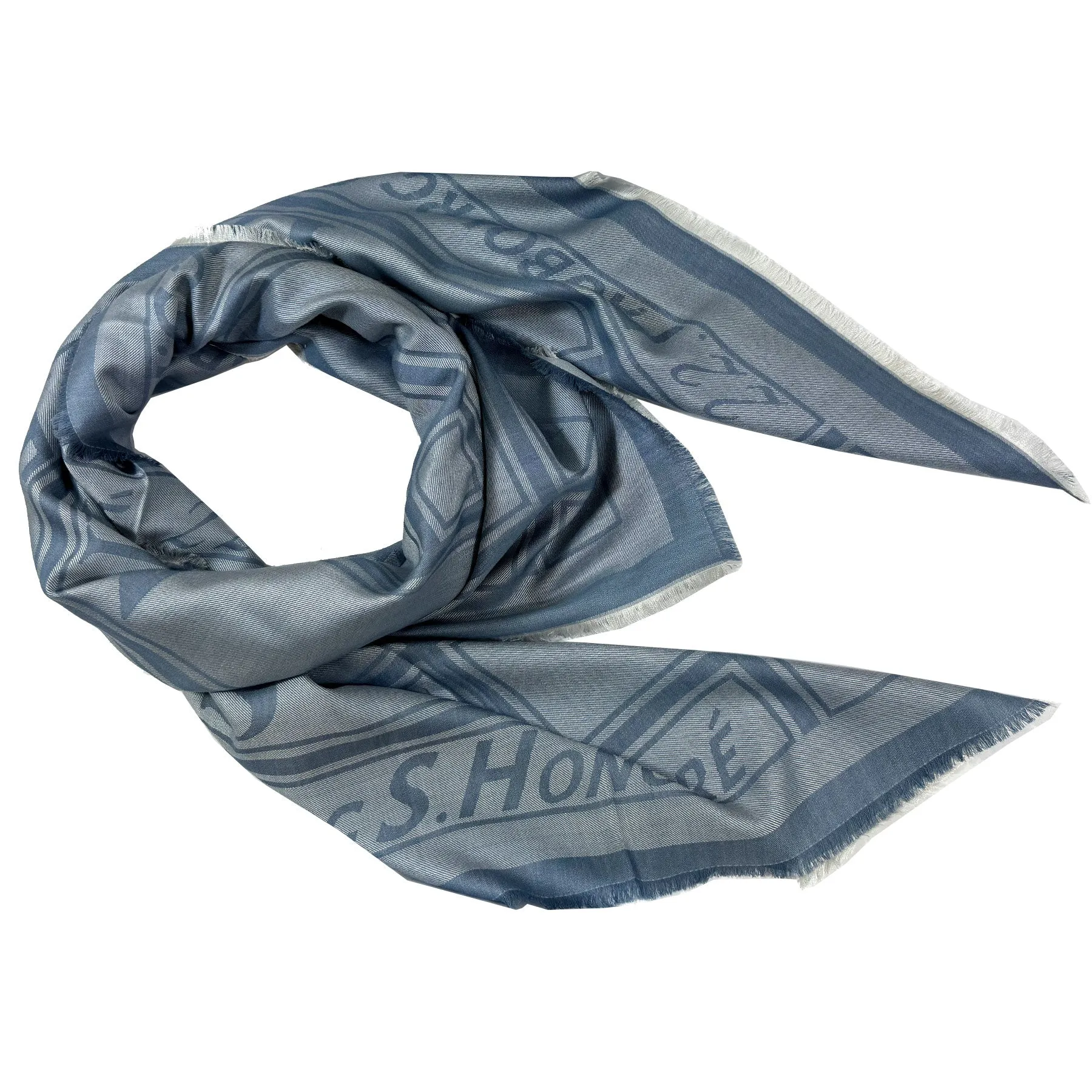 Lanvin Scarf Blue Gray 22 Rue du Faubourg Saint-Honoré SALE