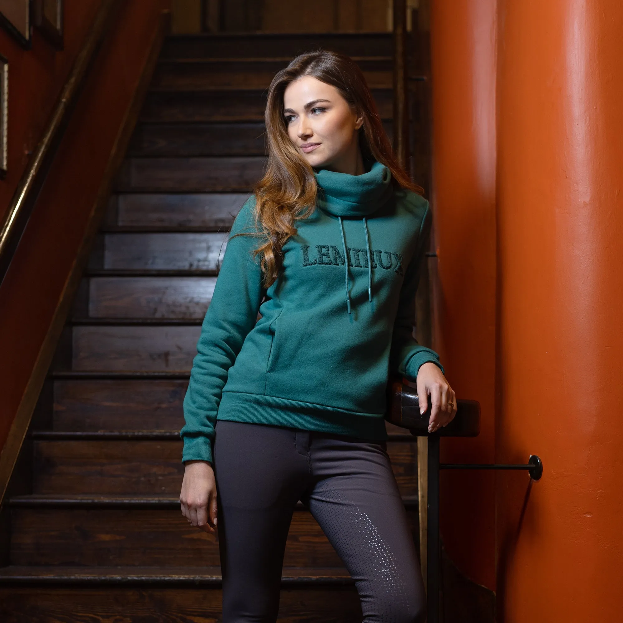 Lemieux Adele Funnel Neck Sweater - Evergreen