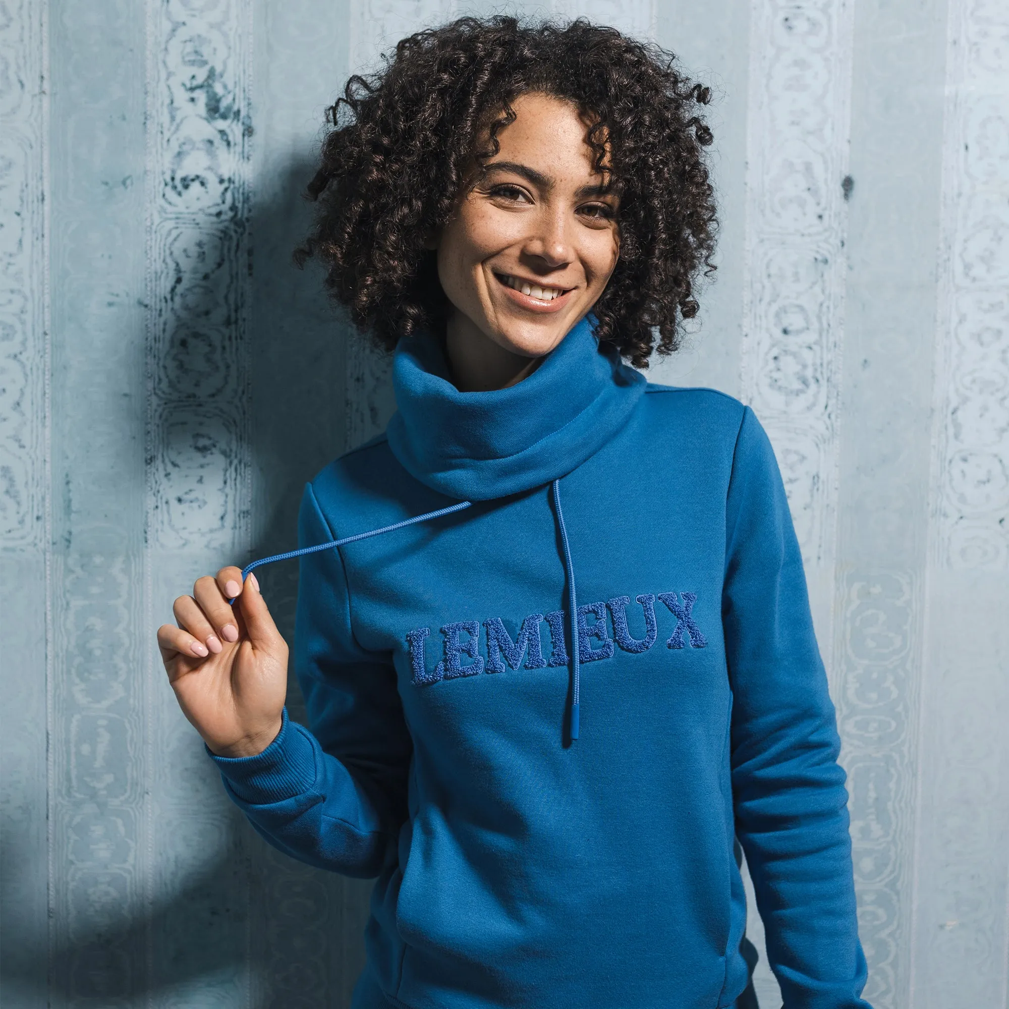 Lemieux Adele Funnel Neck Sweater - Pacific