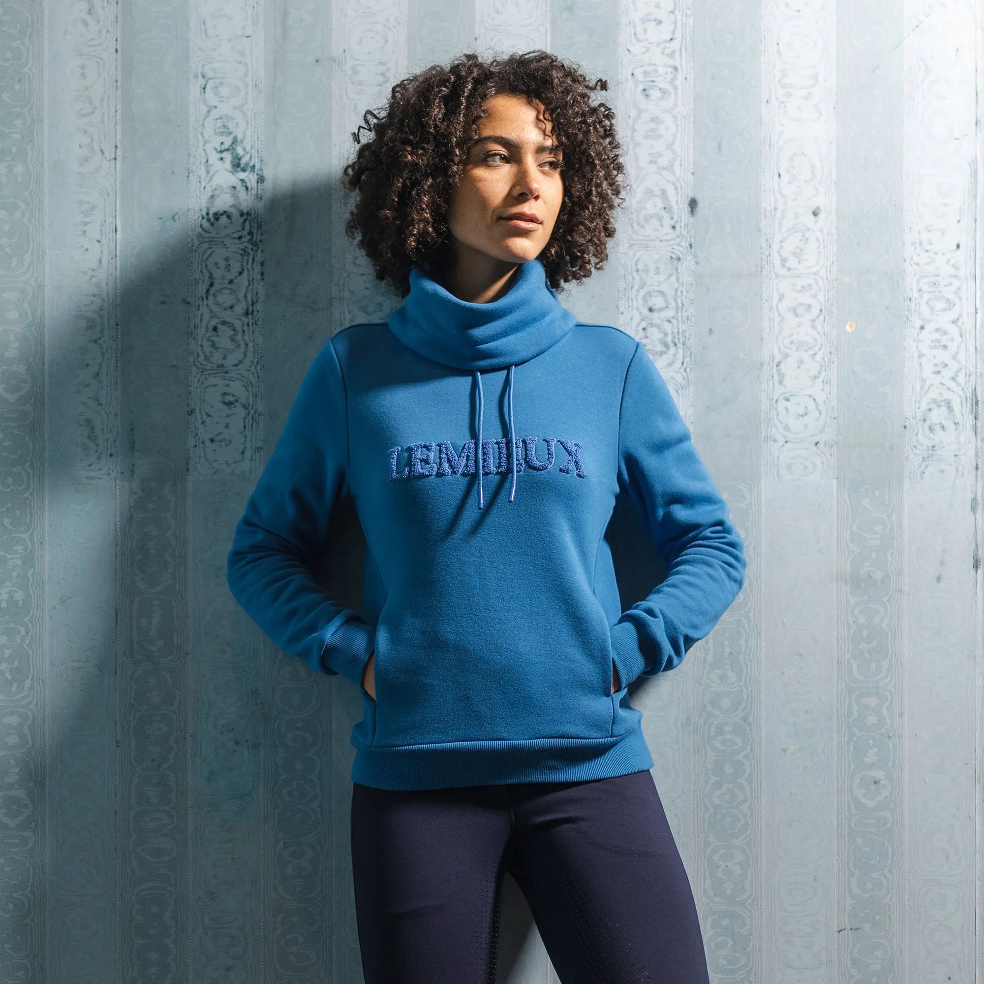 Lemieux Adele Funnel Neck Sweater - Pacific