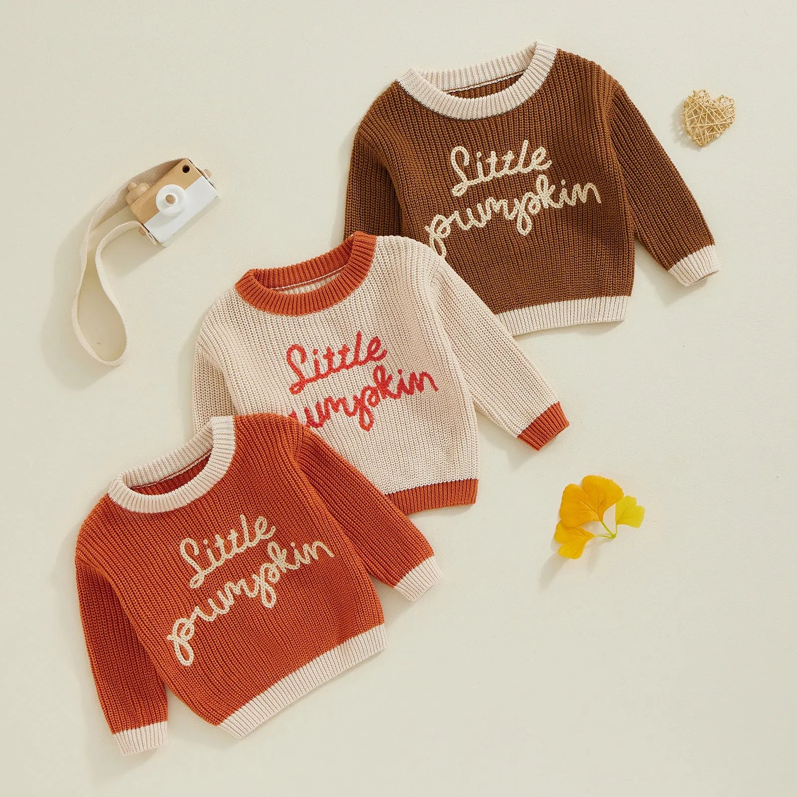 LITTLE PUMPKIN Knitted Sweater
