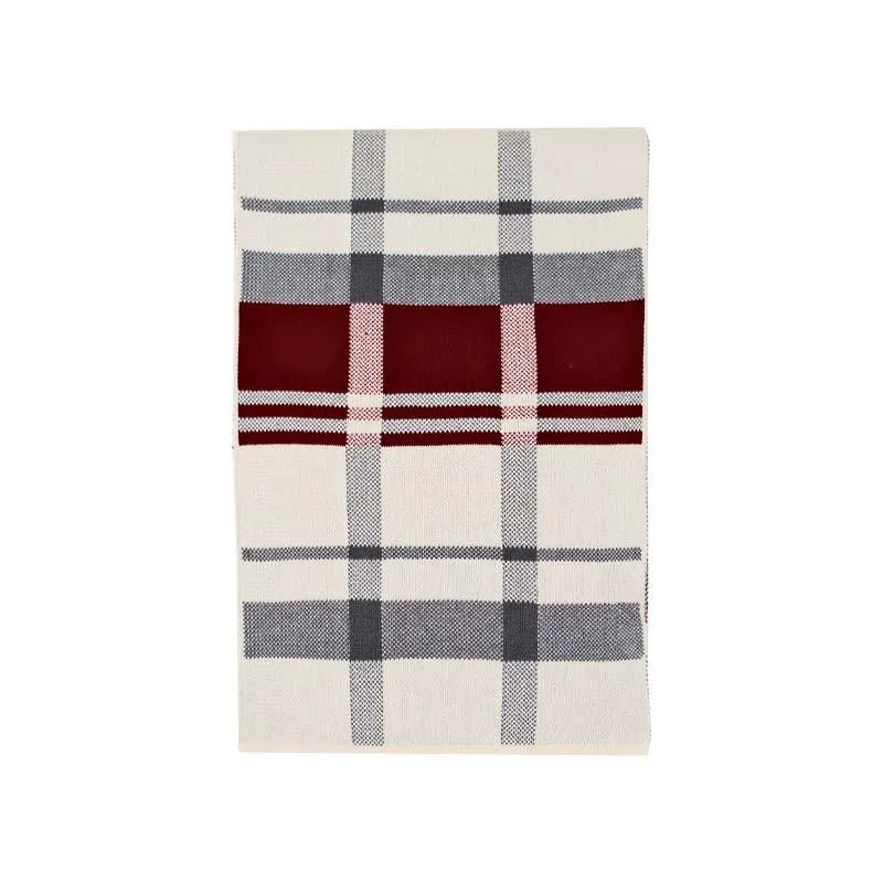 Men's British Style Pattern Knitted Warm Scarf 38359308K