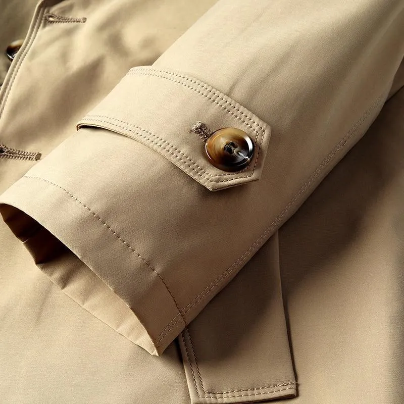 Men's Formal Trench Coats W/ Buttons