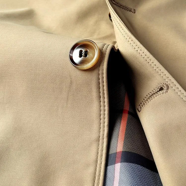 Men's Formal Trench Coats W/ Buttons