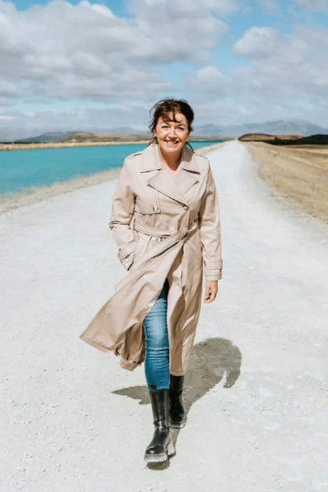 Moke Kim Trench Coat Taupe